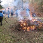 Greensand bonfire